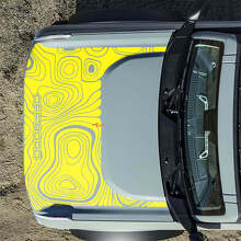 Adesivi Topografici Off Road per Cofano per Musclecar horse 2 4