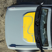 Adesivi Mappe Topografiche Cofano Off Road per Ford Bronco 3