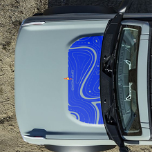 Adesivi Mappe Topografiche Cofano Off Road per Ford Bronco 4