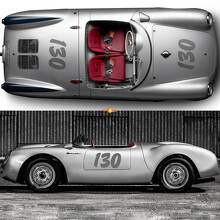 Kit completo Porsche 130 Little Bastard James Dean Kit strisce laterali decalcomania adesiva PORSCHE 550 2