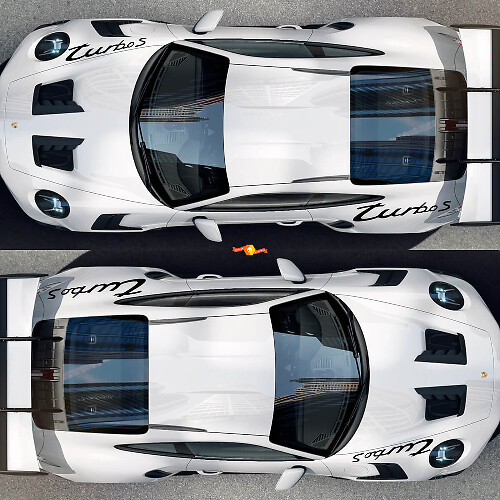 Kit adesivi in vinile per parafango anteriore e posteriore Turbo S Style per Porsche 911