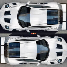 Kit adesivi in vinile per parafango anteriore e posteriore Turbo S Style per Porsche 911_2