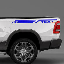 Strisce Adesive Laterali Personalizzate per Il Fianco del Letto per Dodge RAM 1500 3