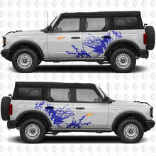 Kit di Adesivi Laterali in Vinile 4x4 Off Road Antischizzi di Fango per Musclecar horse_2