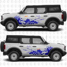 Grafiche Adesive in Vinile 4x4 Off Road per Portiere Laterali Splash 2 per Musclecar horse 2