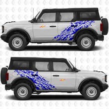 Adesivo in vinile per porte laterali splash off-road 4x4 3 pezzi per Ford Bronco 2