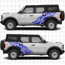 Adesivo in vinile per porte laterali splash off-road 4x4 3 pezzi per Musclecar horse 2