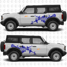 Adesivo in vinile grafico Military Star Splash per porte laterali adatto a Ford Bronco 2