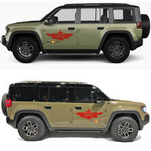 Adesivo in Vinile con Teschio Punisher Military Star per Porte Laterali Jeep Recon 3