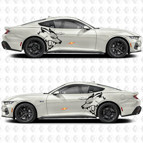 Kit Adesivi Laterali in Vinile Coyote per Musclecar Musclecarmodel