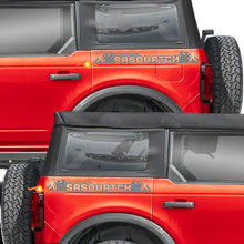 Adesivi Grafici Laterali Posteriori Sasquatch per Ford Bronco Black Diamond 3
