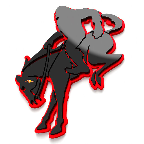 Distintivi Passaruota Yeti su Horse Bronco Emblema Portellone Distintivo 3D