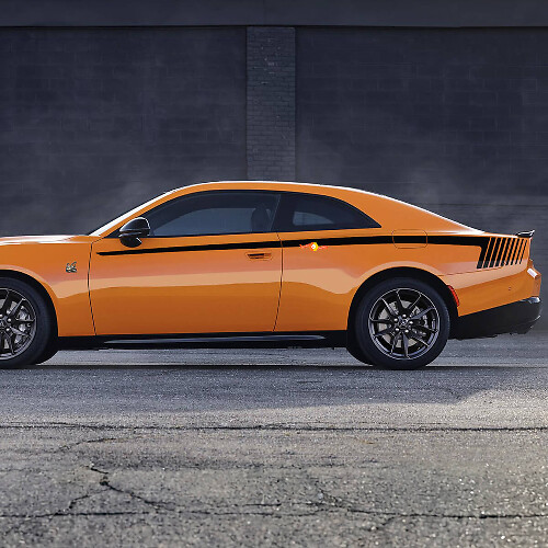 Kit di Adesivi in Vinile a Strisce Laterali Sixpack per Pannello Fianchettato Dodge Challenger