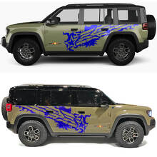 Adesivo in vinile Military Star Splash per porte laterali Jeep Recon 2