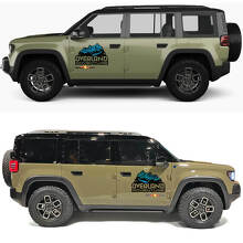 Adesivi in Vinile Porte Laterali Montagne Avventura Overland 2 per Jeep Recon 2