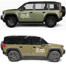 Adesivi in Vinile Porte Laterali Montagne Avventura Overland 2 per Jeep Recon 3