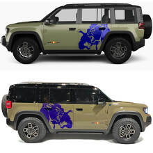 Adesivo in Vinile per Porte Laterali Cougar Splash per Jeep Recon 2