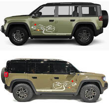 Adesivo in Vinile Desert Sunset High Altitude Road Side Doors per Jeep Recon 2