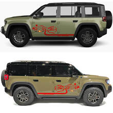 Adesivo in Vinile Desert Sunset High Altitude Road Side Doors per Jeep Recon 3