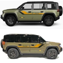 Adesivo in Vinile per Porte Laterali Racing Stripes per Jeep Recon 3