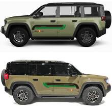 Adesivo in Vinile Strisce Retro Sport per Porte Laterali Jeep Recon 3