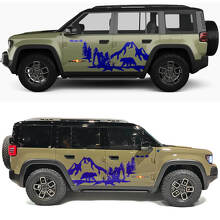 Adesivo in Vinile per Porte Laterali Bear Mountains Forest per Jeep Recon 2