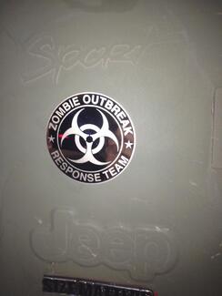 Adesivo adesivo Jeep Rubicon Wrangler Zombie Outbreak Response Team Wrangler
