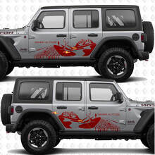 Adesivo in vinile Desert Explore Sahara Altitude Side Doors per Jeep Wrangler 2