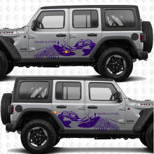Adesivo in vinile Desert Explore Sahara Altitude Side Doors per Jeep Wrangler 3