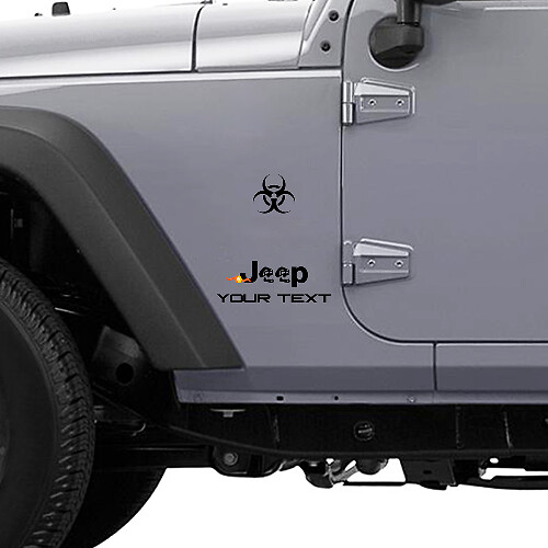 Adesivo in vinile con logo Zombie Outbreak Response per Jeep Wrangler Rubicon