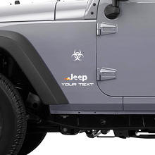 Adesivo in vinile con logo Zombie Outbreak Response per Jeep Wrangler Rubicon_2