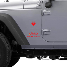 Adesivo in vinile con logo Zombie Outbreak Response per Jeep Wrangler Rubicon_3