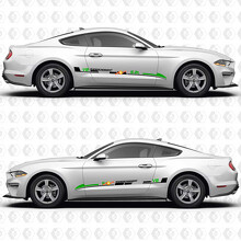 Adesivo vinilico a strisce Aero Flow laterali per portiera V8 sovralimentato 5.2L per Ford Mustang 2014-2024_2