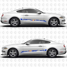 Adesivo vinilico a strisce Aero Flow laterali per portiera V8 sovralimentato 5.2L per Ford Mustang 2014-2024_3