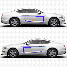 Adesivo Vinilato a Strisce Classiche per Porta Laterale per Ford Mustang 2014-2023_3