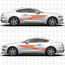 S550 FASCIA RACING DIAGONALE Pacchetto Prestazioni Livello 1 Adesivi in Vinile per Porte Laterali Ford Mustang 3