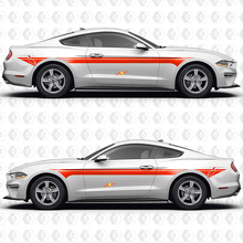 Adesivi in Vinile a Strisce Parallele Doppie Premium EcoBoost S550 per Porte Laterali Musclecar Musclecarmodel 2