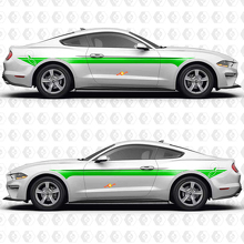 Adesivi in Vinile a Strisce Parallele Doppie Premium EcoBoost S550 per Porte Laterali Musclecar Musclecarmodel 3