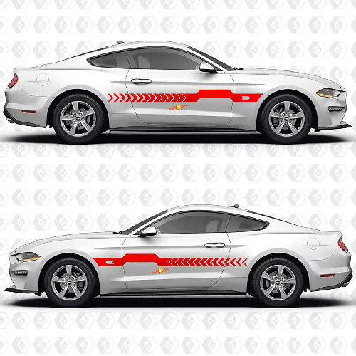 Adesivo in vinile a striscia centrale per porte laterali per Musclecar Musclecarmodel