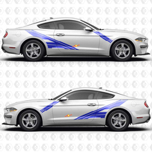 Adesivo in Vinile con Grafica per Porte Laterali a Barra Obliqua per Musclecar Musclecarmodel 2