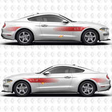 Adesivi Vinile per Porte Laterali con Motivo Speed Line 3.7L V6 per Ford Mustang 3