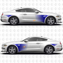 Adesivi in Vinile per Porte Laterali con Motivo Speed Line S550 V6 per Ford Mustang 2