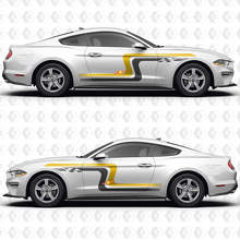 Adesivo Vinilico Vintage Racing Blocks per Portiere Laterali per Musclecar Musclecarmodel 3