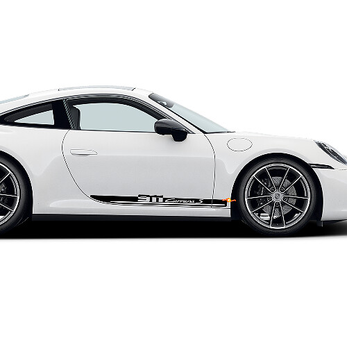 Adesivo in Vinile con Strisce Laterali per Porta 911 Carrera S per Porsche 911