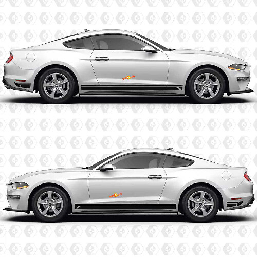 Adesivo in vinile con striscia laterale larga per porta per Musclecar Musclecarmodel