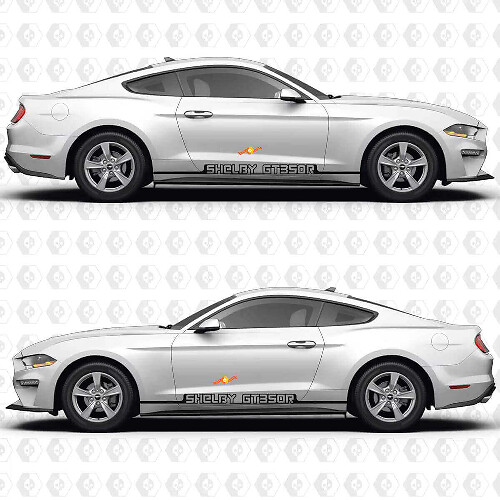 Kit Adesivi in Vinile Strisce Laterali Porta Shelby GT350R per Musclecar Musclecarmodel S550_1