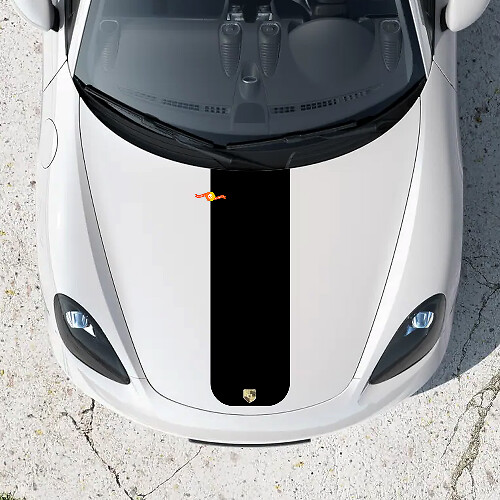 Adesivo Striscia Centrale Cofano per Porsche Boxster 718