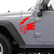 Adesivo Vinyl Laterale Logo Punisher per Jeep Wrangler Rubicon 3