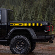 Adesivi in Vinile Personalizzati per Parte Laterale Posteriore Gladiator per Jeep Gladiator Willys 2