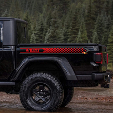 Adesivi in Vinile Personalizzati per Parte Laterale Posteriore Gladiator per Jeep Gladiator Willys 3